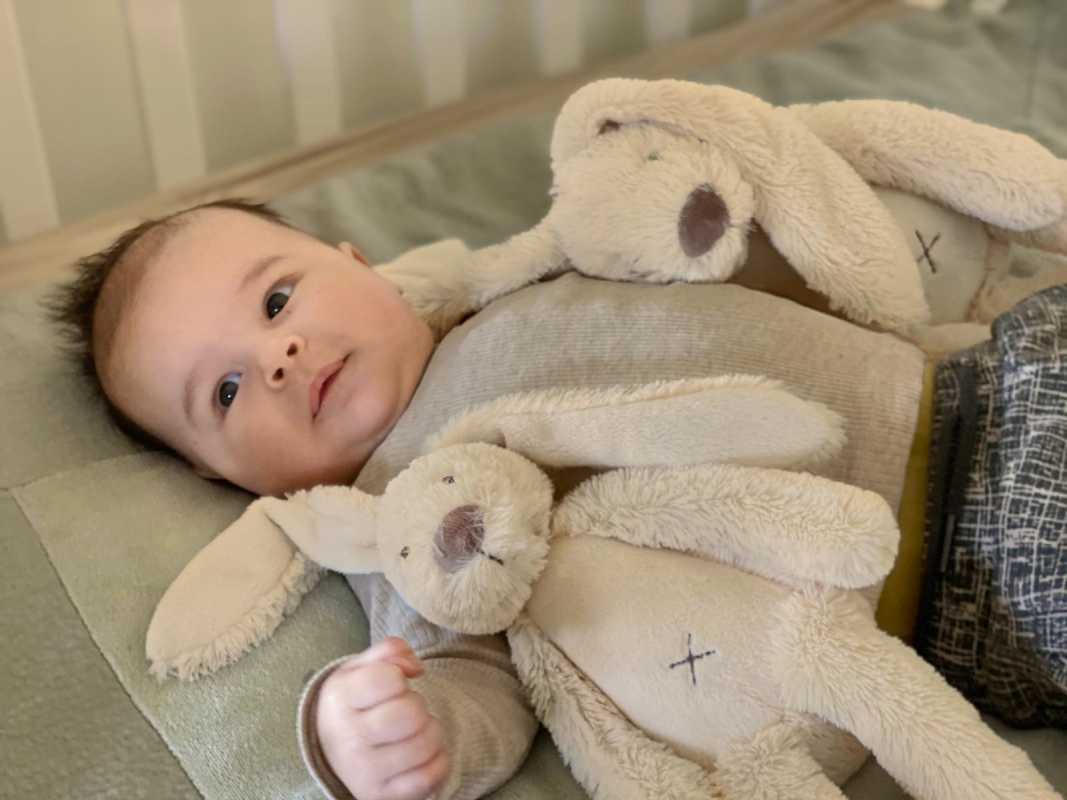 Plüsch Hase Richie beige 38 cm